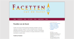 Desktop Screenshot of facettenvandekunst.nl
